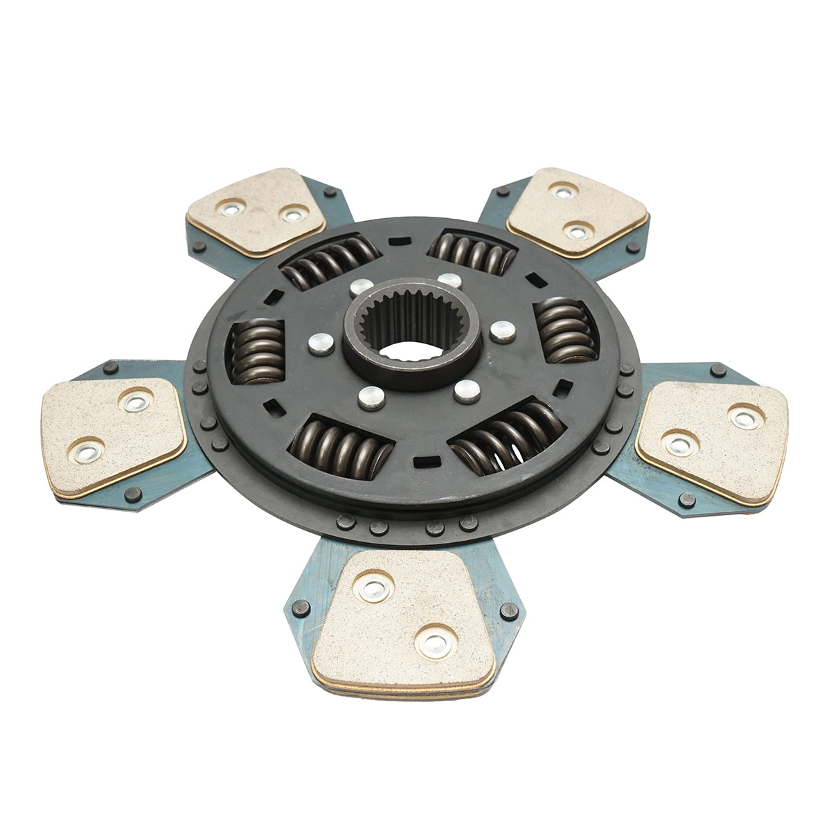 Clutch disc Massey Ferguson 215mm OEM code 3435019M1, 3435019M2, 3435019M3, 3709302M91, 3709446M91, 4264079M91, 6252995M91